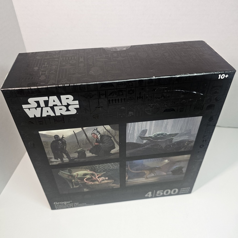Star Wars Grogu 4 Pack Puzzle Set 4x500 Pieces‎ Mandalorian Baby Yoda - Picture 5 of 8